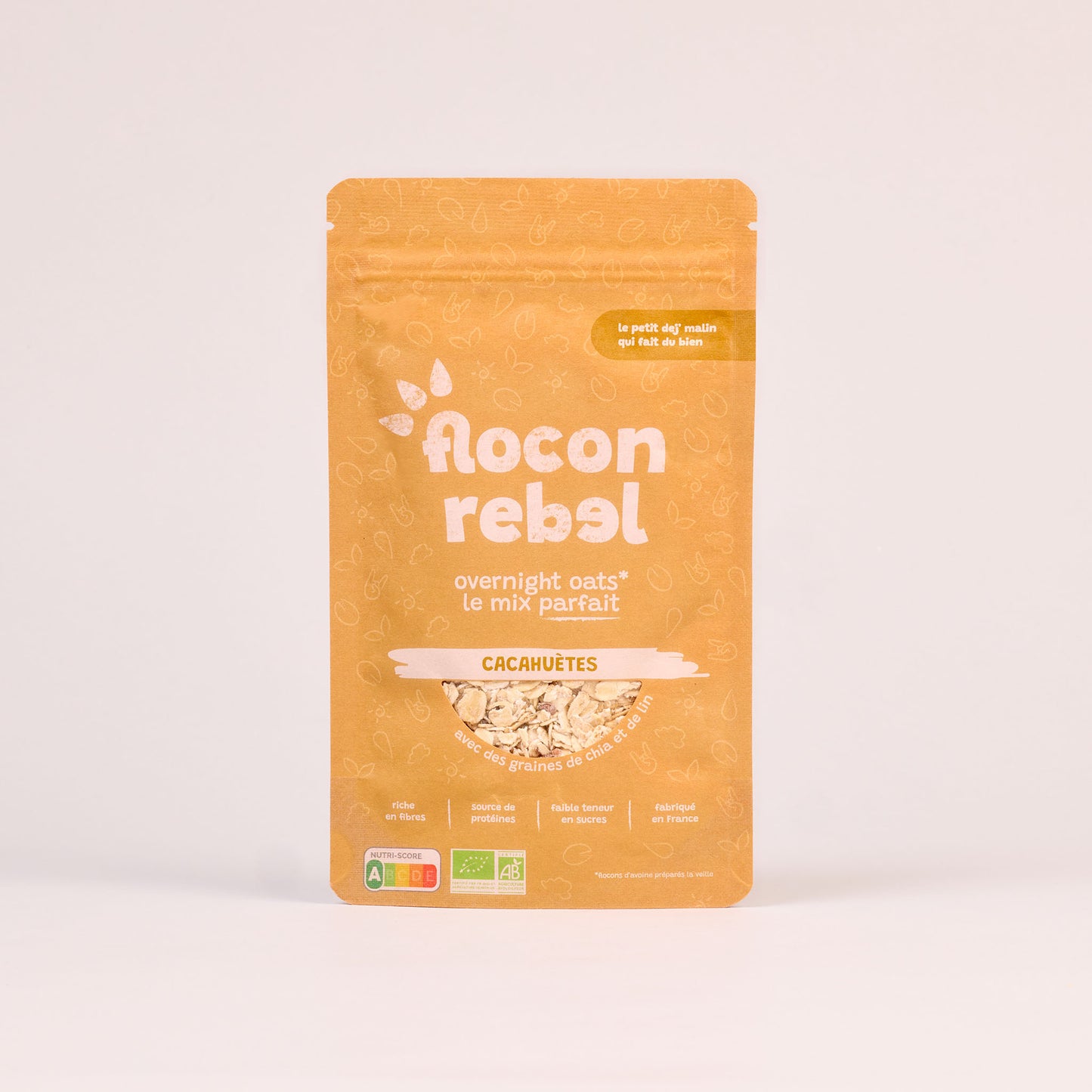 flocon rebel Overnight Oats - Cacahuetes