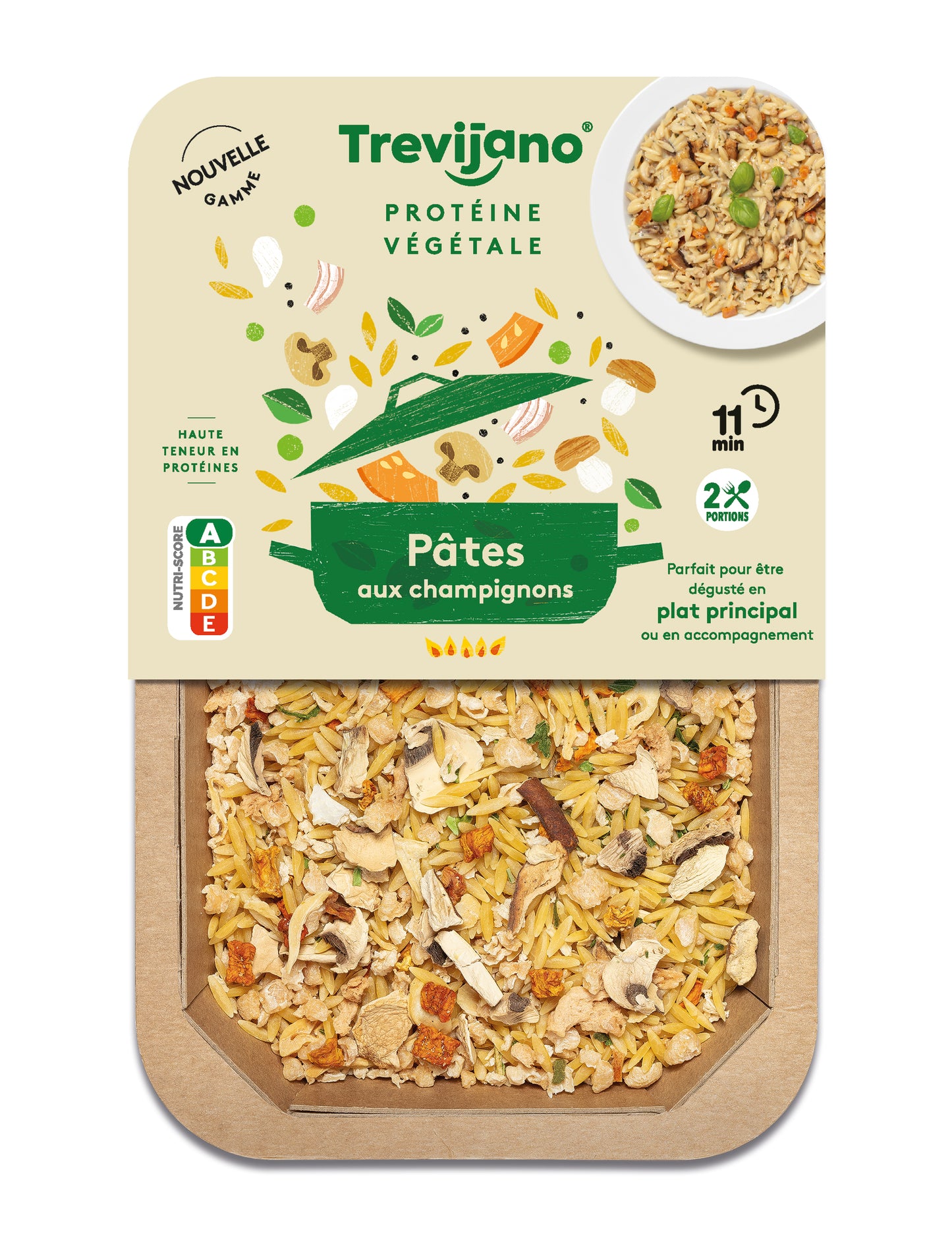 Trevijano Pâtes aux champignons
